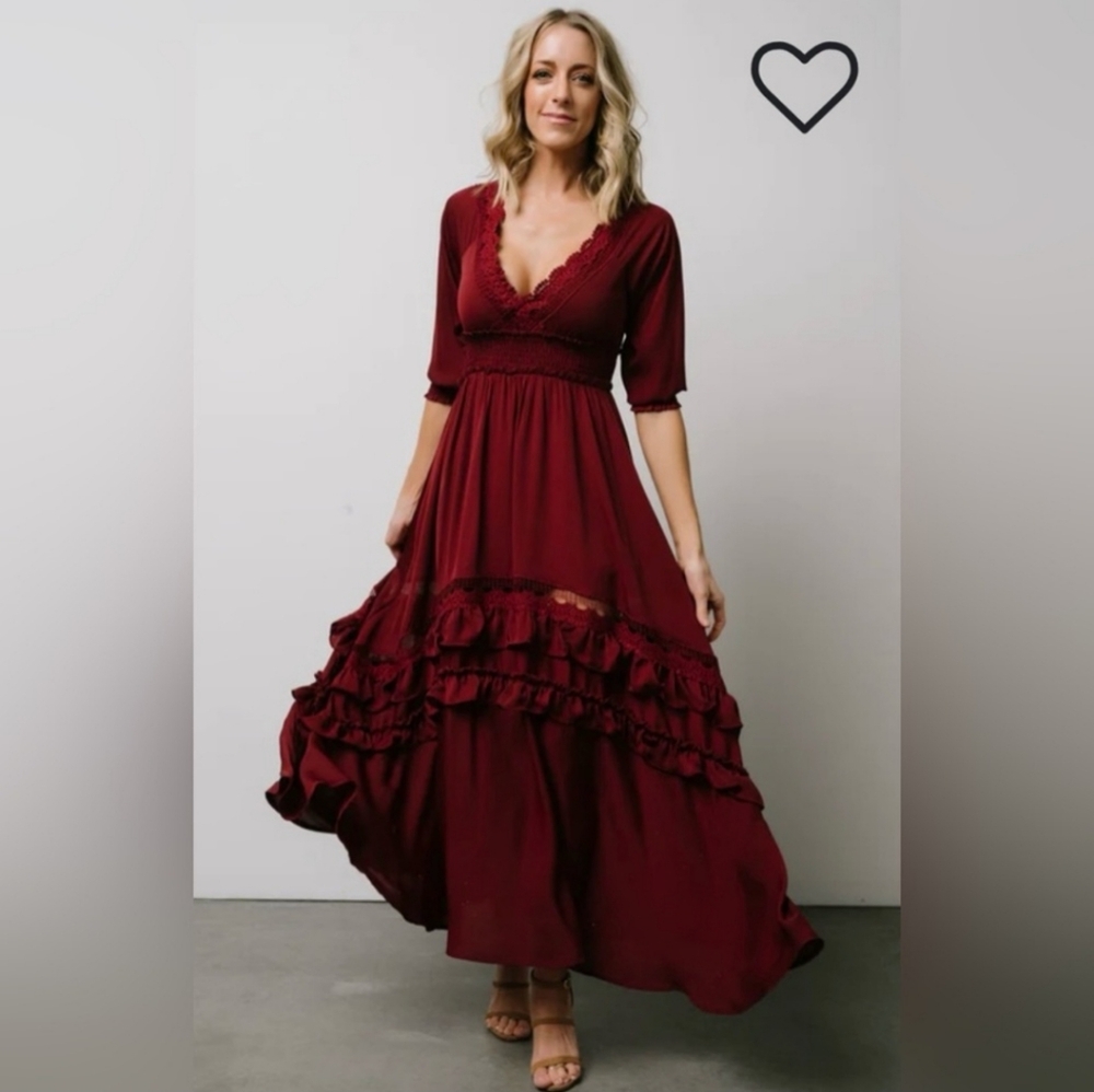 Baltic Born Burgundy Maxi Dress